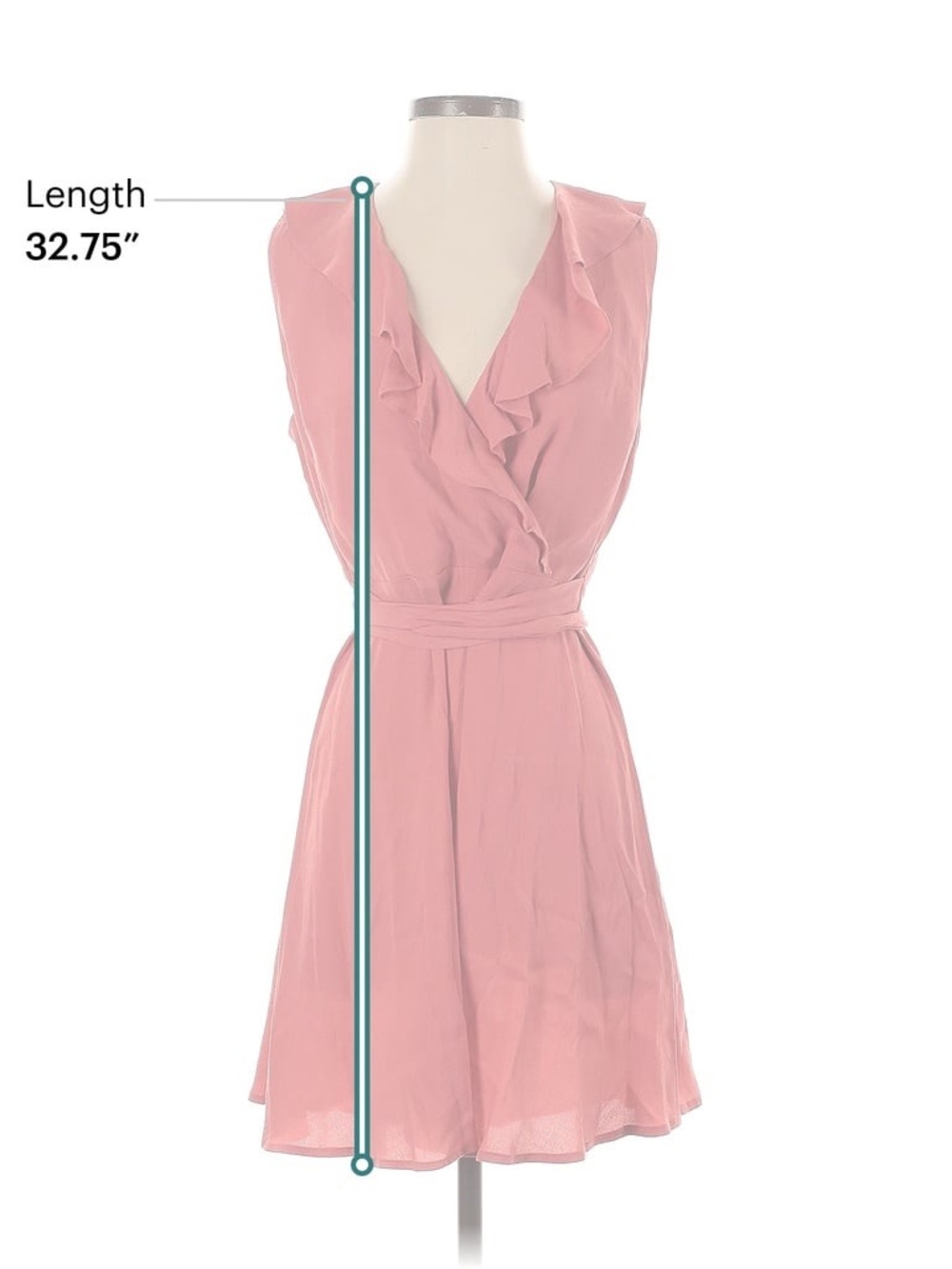 LOFT Outlet Ruffle Wrap Cocktail Dress - Picture 4 of 6